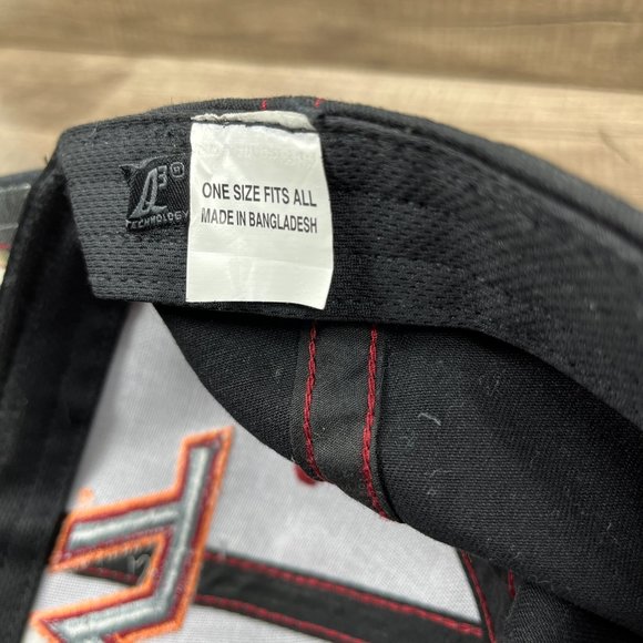 Virginia Tech OC Sports Cap Hat Black Gray Adjustable Hook and Loop OS NCAA - Picture 11 of 11